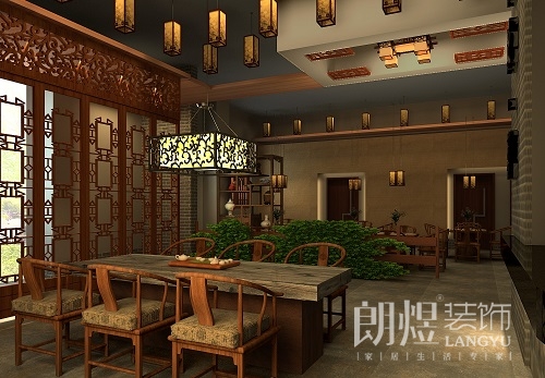 茶樓大廳設(shè)計效果圖