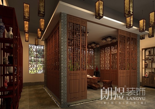 茶樓展示品嘗區(qū)設(shè)計效果圖