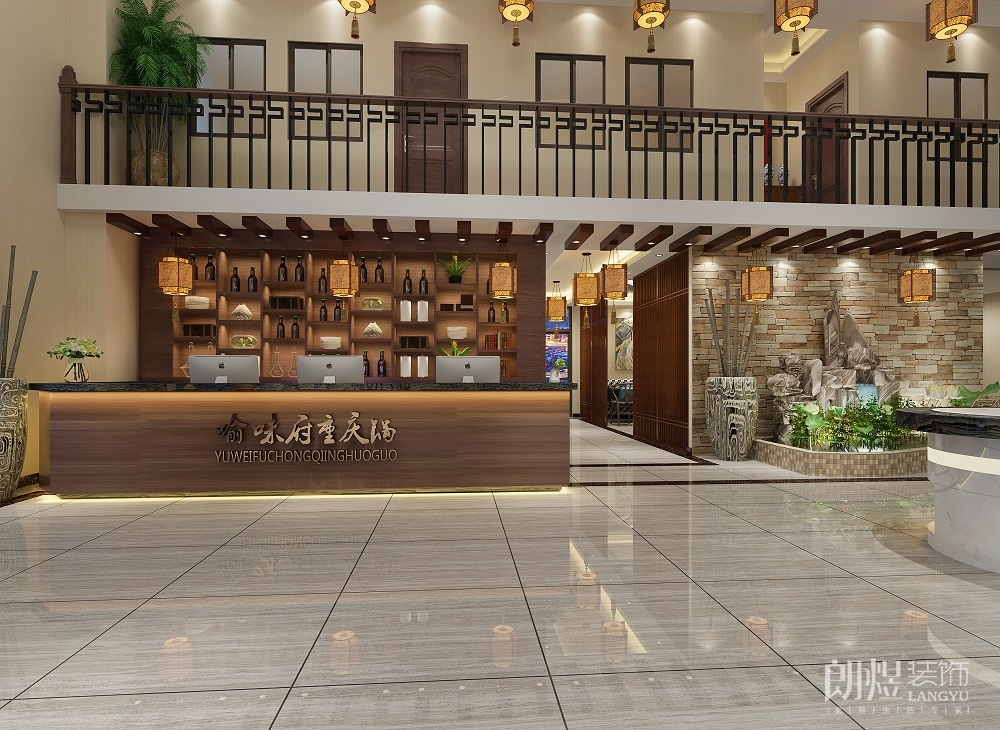 火鍋店面效果圖