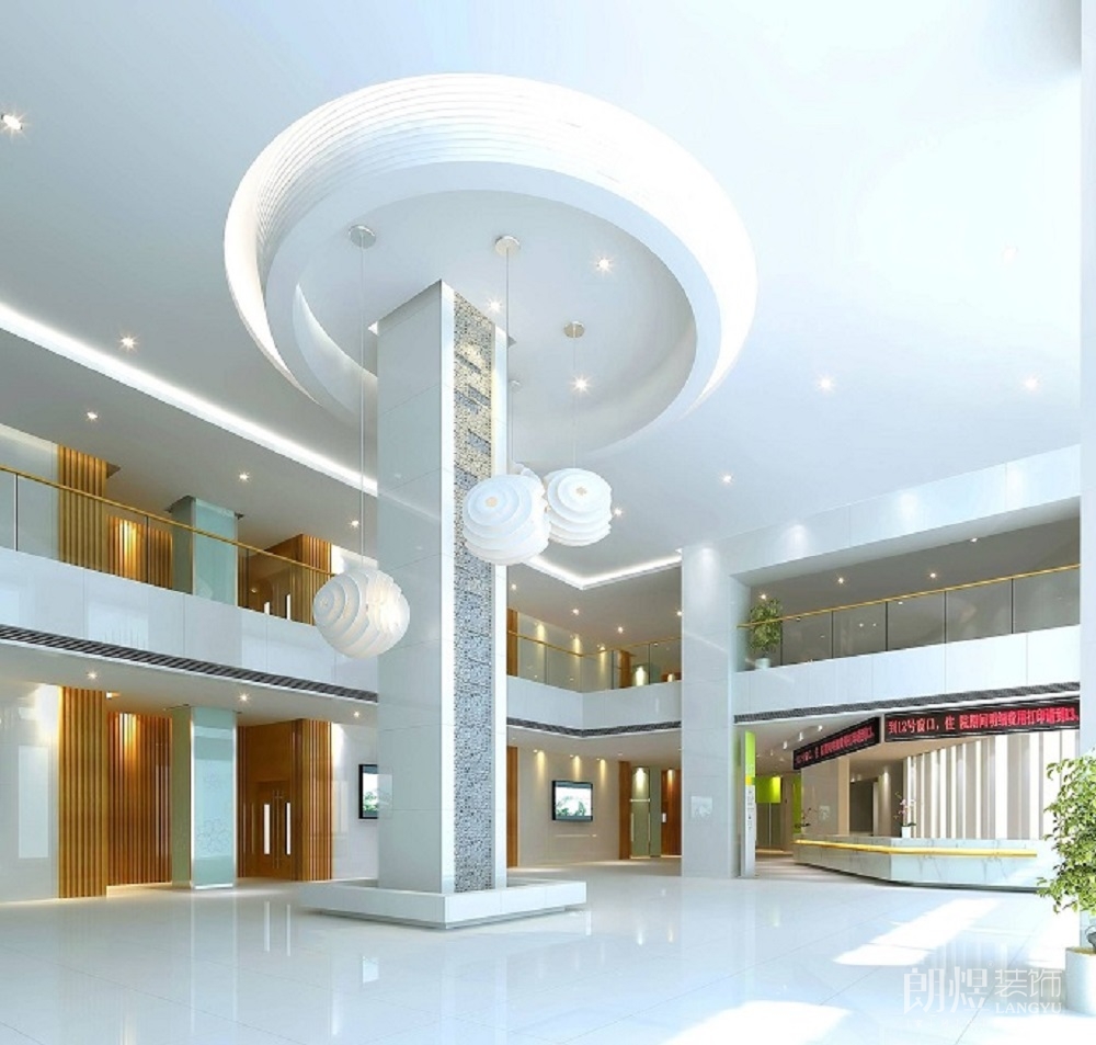 二甲醫(yī)院一樓大廳裝修效果圖