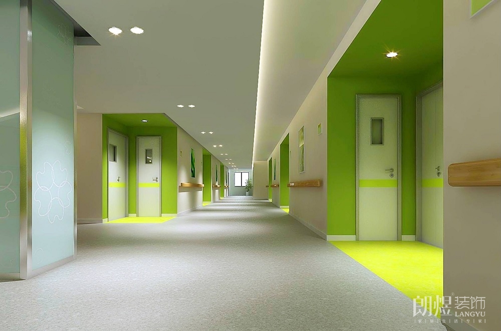 二甲醫(yī)院科室走廊裝修效果圖