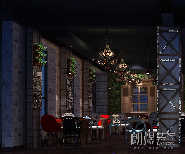 石鍋魚火鍋店鋪裝修效果圖