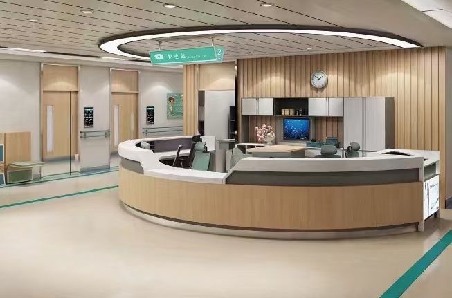 醫(yī)院護士站及導診臺裝修設(shè)計效果圖