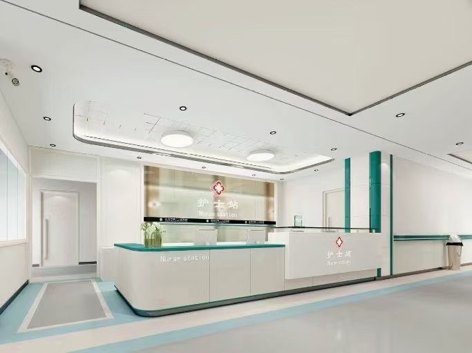 醫(yī)院護士站及導診臺裝修設(shè)計效果圖