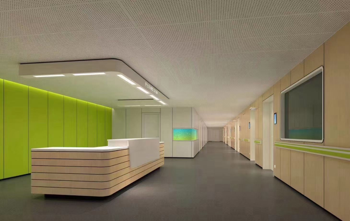 醫(yī)院護士站及導診臺裝修設(shè)計效果圖