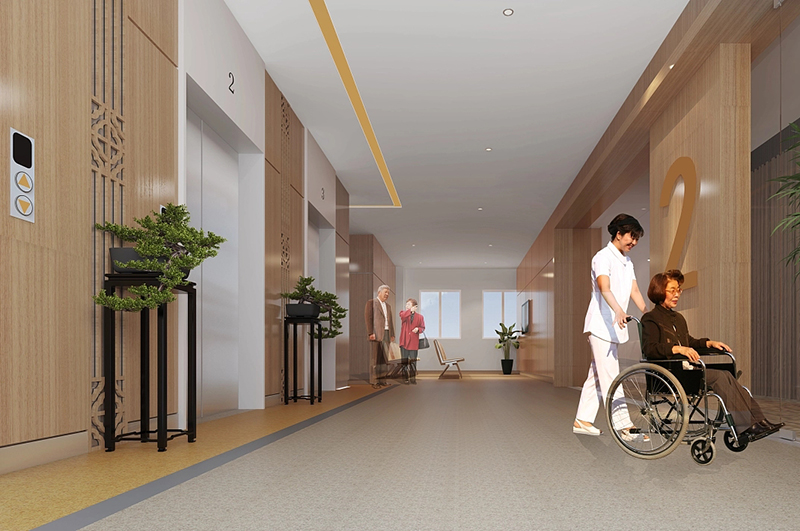 老年康療醫(yī)院裝修設(shè)計(jì)效果圖